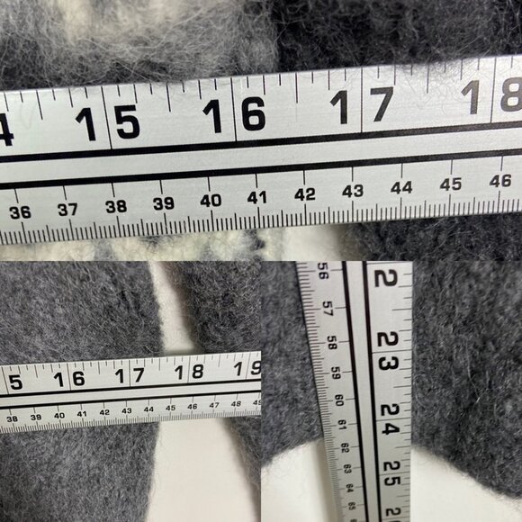 Nili Lotan Leane Baby Alpaca Wool Fair Isle Turtleneck Sweater‎ Knit Grey Size M - Picture 9 of 11